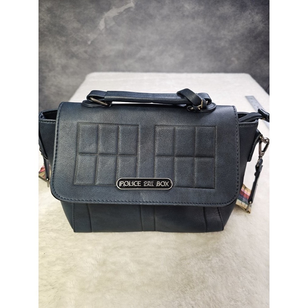 Doctor Who 13th Tardis Police Box Crossbody‎ Satchel Bag 2018 Rainbow Strap RARE